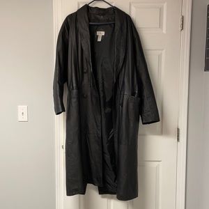 Fashion Attitudes Long Leather Jacket